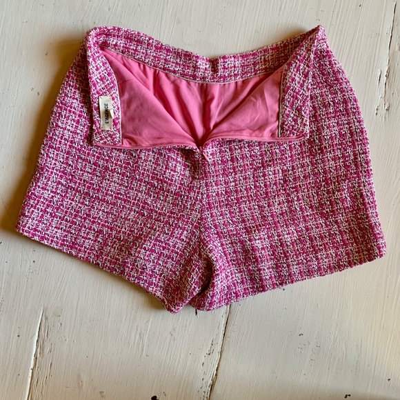L'AGENCE Pink and Black High Waist Shorts size 2 - Picture 3 of 10